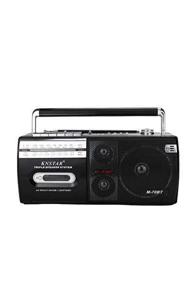 Knstar Handheld Radio and Cassette Player Supports USB and Bluetooth Connecti...