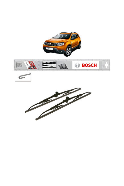 Bosch Σετ 2 υαλοκαθαριστήρων για DACIA DUSTER SUV Van από το 2011-2018, Κλασι...