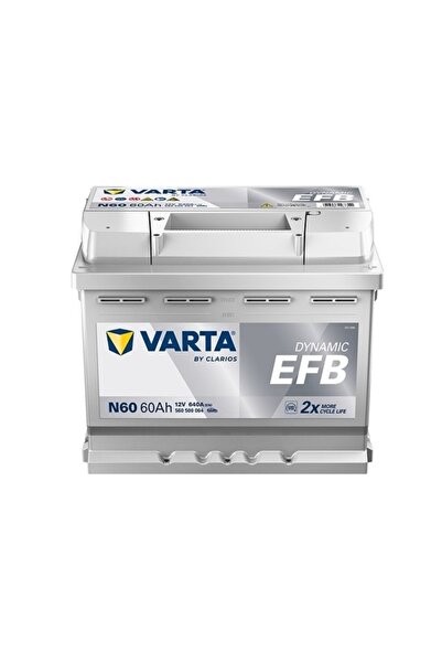 Varta N60 12V 60 Ah 640A Dynamıc Slı Start-Stop Efb Akü (Üretim 2026 Temmuz)