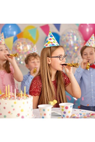 PARTY GO Σετ τρομπέτες για πάρτι με κρόσσια, 6 τεμάχια, εορταστικοί φυσητήρες...