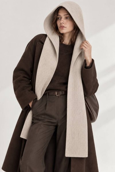 YUGA KNİTTİNG Women's Knitwear Knitted Winter Hoodie Accessories Shawl Scarf Hat Balaclava