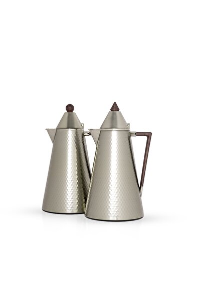 TAVOLO Tramis Kali Set by Tavolo Brown Matte Wood