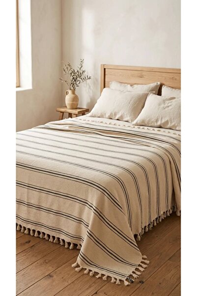 CESSTORE 100% Cotton Karatezgah Woven Double Pike, Multi-Purpose Bedspread 24...