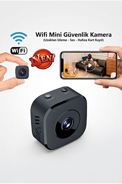 Mmctech Wifi Mini Güvenlik Kamera Uzaktan izleme - Ses - Hafıza Kart Kayıt