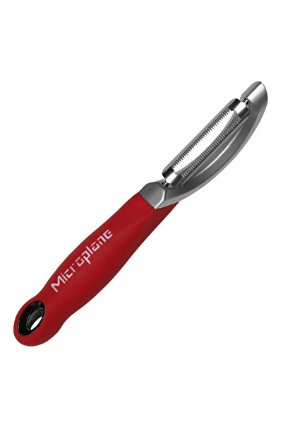 Microplane Cutit decojire vertical cu lama zimtata, rosu, seria Professional