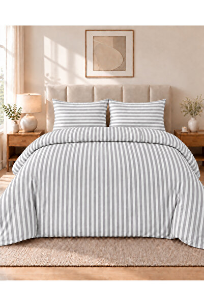 nnevora Nevora Double Satin Duvet Cover Set 80% Cotton 20% Polyester 4 Pieces...