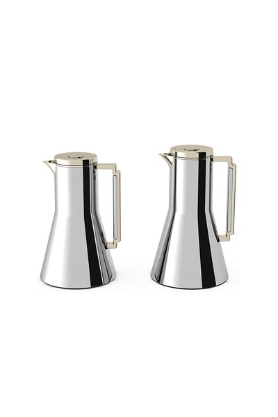 TAVOLO Tramas Isabel Set by Tavolo, Made of Stainless Steel Metal with Lid an...