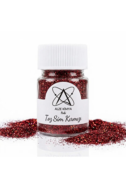Alze Kimya Hobi Toz Sim 20 Gr 1/64 micron Canlı Renkler Kırmızı