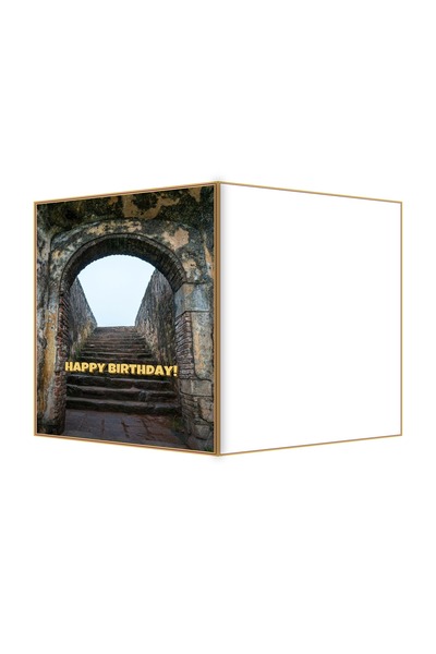 OEM Felicitare Aniversare Arc din Cărămidă Uzată, Design Elegant, 13.3x19.4cm...