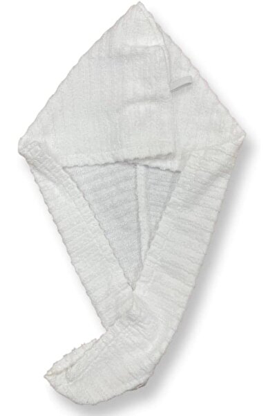 1Chase 100% Cotton Ribbed Hair Towel Wrap التفاف منشفة الشعر, Bath Shower Hea...