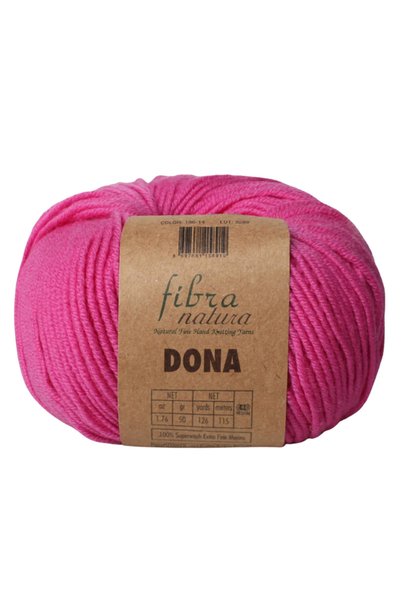 Fibra Natura خيط دونا 100% صوف ميرينو فائق النعومة للحياكة اليدوية 50 جرام 11...