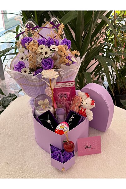 pink collection Love flowers hediye kutusu serisi