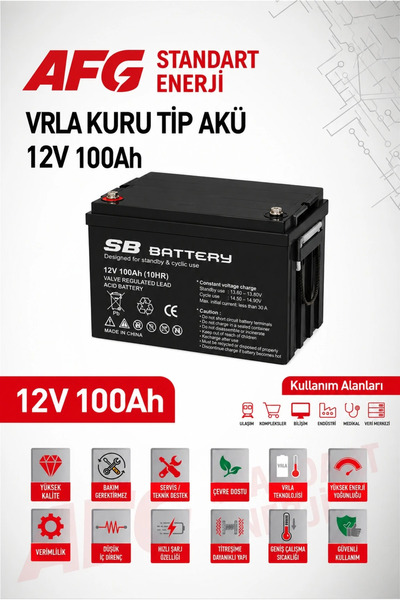 12V 100 AH BAKIMSIZ KURU AKÜ