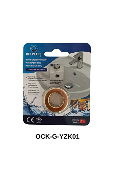 ock plast Lavabo Taşma Yüzüğü Yuvarlak Üniversal kullanıma uygun(22,5 x 23mm.)