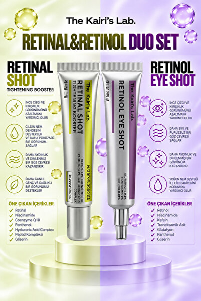 The Kairi's Lab. Retinal Shot & Retinol Eye Shot Kırışıklık Karşıtı Sıkılaştı...