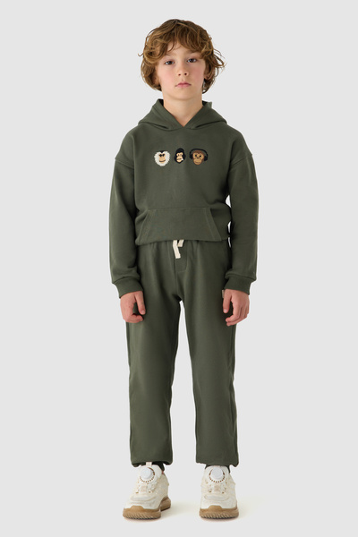 NBT JEANS Boy Khaki Tracksuit Bottom