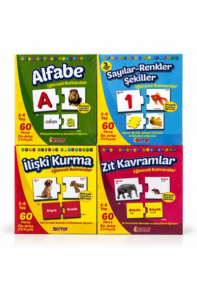 Genel Markalar 4lü Set Alfabe Sayılar Renkler Okul Öncesi Kavramlar 240 Parça