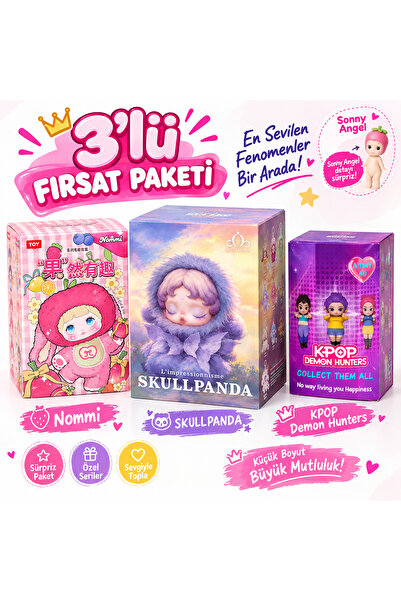 BLACK DİAMOND PLUSH TOY 3’lü Fırsat Paketi – Nommi + SKULLPANDA + KPOP Demon ...