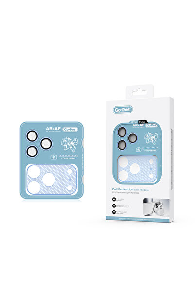 Go-Des iPhone 18 Pro Max Go Des FC009 Titanyum Anti Reflective 2in1 Kamera Le...