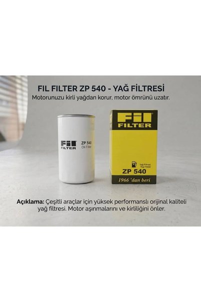YAĞ FİLTRESİ ZP 540