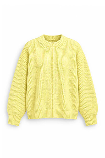no7man Lars - Yellow - Crew Neck - Oversize Fit - Cotton Men's Sweater