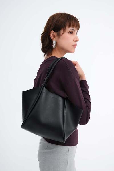 Addax Snap Closure Hand and Shoulder Bag Ç6017