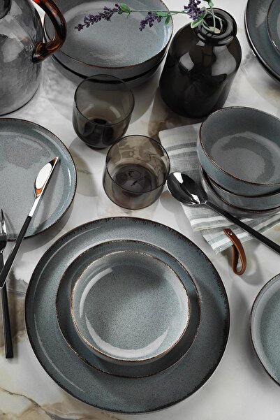 Rani Mobilya Rani Home Yemek Takımı (16 Parça) Mavi HC-6850
