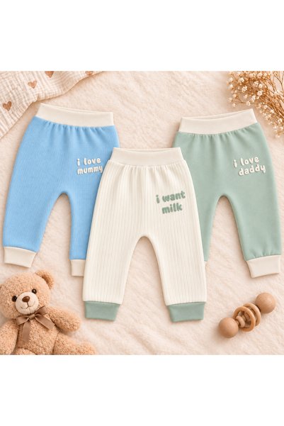 Kindo Baby 3-Pack Baby Single Bottom 3 in 1 3/6-6/9-9/12