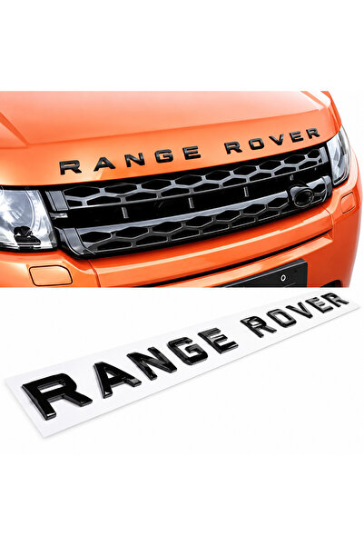 Range Rover Evoque Kaput Yazısı Parlak Siyah