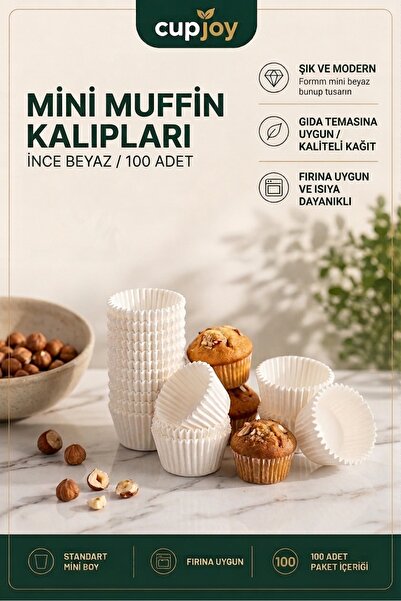 Dolphin 100 Adet Mini Muffin Kek Kapsülü (Poşeti)