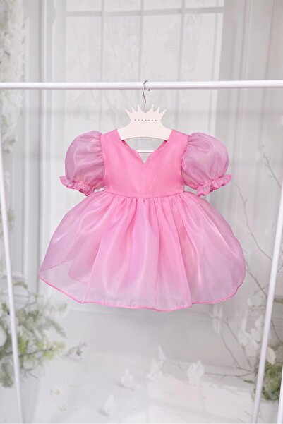 Bertuğ Bebek فستان سهرة أنيق للفتيات من Candy Pink Karolin بأكمام بالون ومبطن...