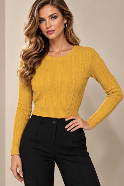 OMBRE Pulover damă din lână, tricot în relief