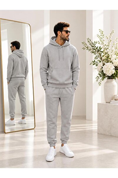 WAFRA Men's 3 Thread Premium Quality Inner Ribbed Tracksuit Set