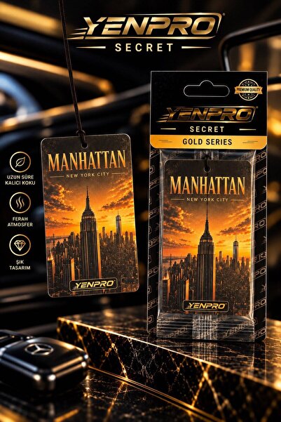 Manhattan Siyah Tasarım Araç Kokusu