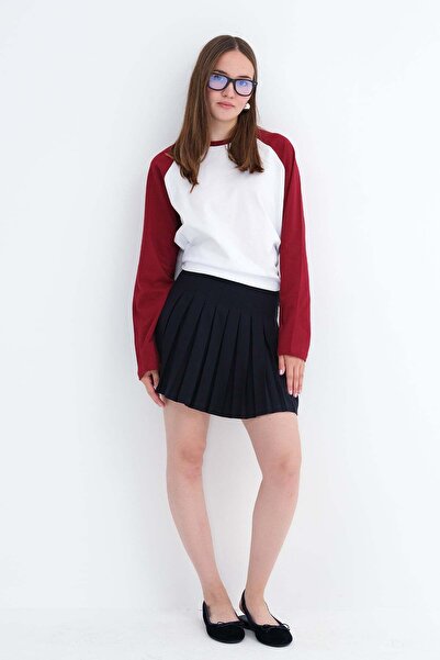 Addax Pleated Mini Skirt E8122