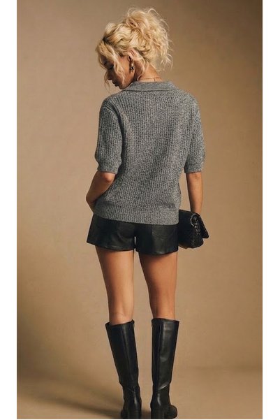 AÇELYA TEKSTİL Polo Collar Half Sleeve Women's Knitwear "Soft Color • Strong Style" "Comfortable • Modern • Feminine"