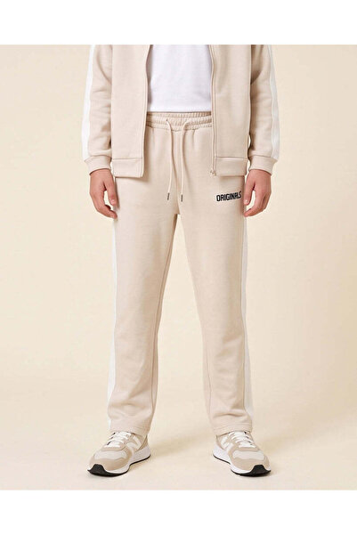 REDTAG Senior Boys Beige Plain Active Pants