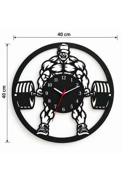 Fitness Salonlarına Özel Hediyelik Duvar Saati Lazer Kesim