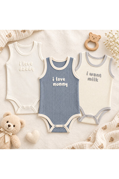 kindo baby baby&kıds 3-Piece Baby Body Set 3 in One
