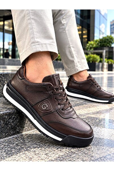 KAFKASLAR AYAKKABI Genuine Leather Orthopedic Sole Men's Daily Winter Casual ...