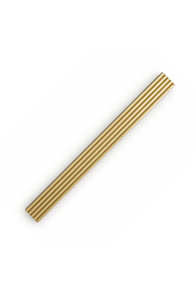 Badem10 Özen 394 (1 Adet) 160 mm Mat Sarı Çizgili Metal Mobilya Dolap Çekmece Kulp 16 cm Dolap Mobilya Kulbu