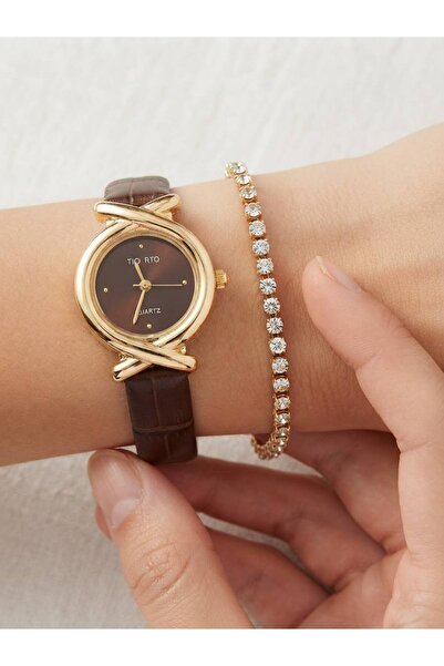 Feronnucci Women's Wristwatch Puleather Bracelet Gift Stylish Elegant White C...