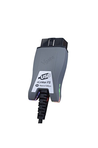 Vgate Tester de diagnosticare USB vLinker FS USB OBD-II ORIGINAL pentru Ford, Mazda, Mercury, Lincoln, suport 100% pentru aplicația FORScan, Resetări, Date în timp real, Regenerare DPF, Control flaps, ASD, Programare, Se