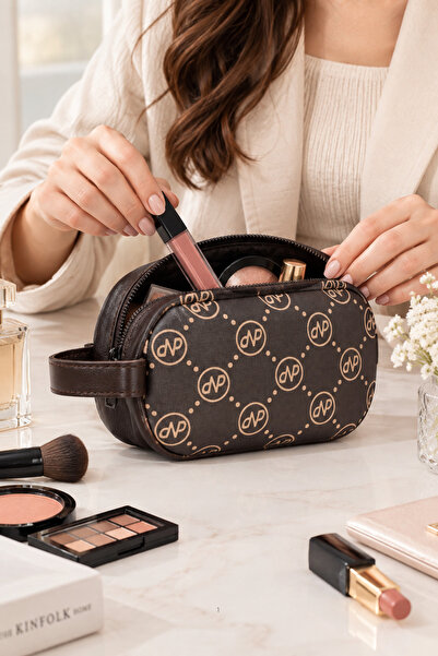 Newish Polo Women's Stylish Patterned Makeup Bag