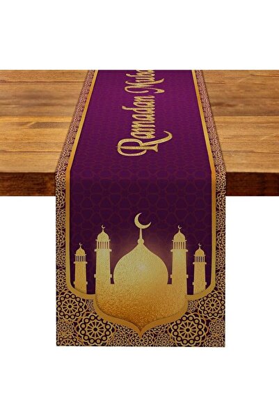 Beynant مفرش طاولة رمضان مبارك، إفطار عيد الفطر، مسجد، إسلامي، عيد، مطبخ، طعام