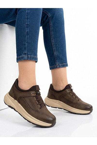 Voyager Women's Brown Genuine Leather Orthopedic Sole Seasonal New Season Cas...