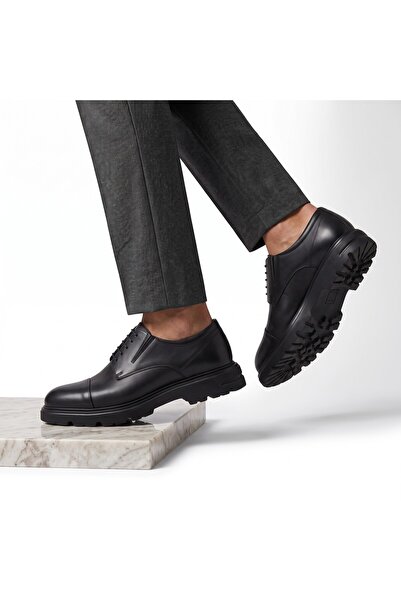 COLTEVO Thick Sole Men's Genuine Leather Stylish Shoes