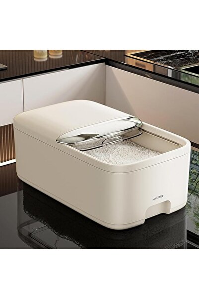 Aissiora Rice Storage Container 5KG, Rice Dispenser with Lid & Measuring Cup,...