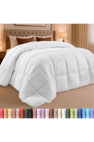 Utopia Bedding حشوة لحاف - لحاف سرير مبطن من البوليستر مع ألسنة جانبية - مقاس...