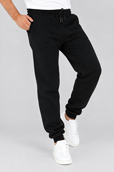 RUNFLEX Winter 3-Thread Sweatpants with Fleece Lining and Cuffing at the Legs